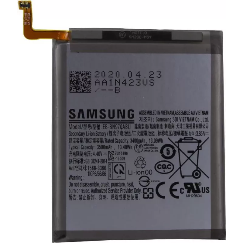 Įkraunama baterija Samsung EB-BN970AB, skirta Galaxy Note 10 — 3500 mAh
