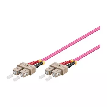 GoodConnections komutacinis kabelis LWL Duplex OM4 (Multimode, 50/125) SC/SC, LSZH, reversinis poliškumas, 0,5m