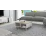 Cama LOTTA 60 Kavos staliukas baltas/sonomos ąžuolas