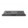 Ventiliatoriaus skydelis LANBERG AK-1502-B, 1U stovo, 2 ventiliatoriai, 230V, 38W, 483×44.5×192 mm, juodas