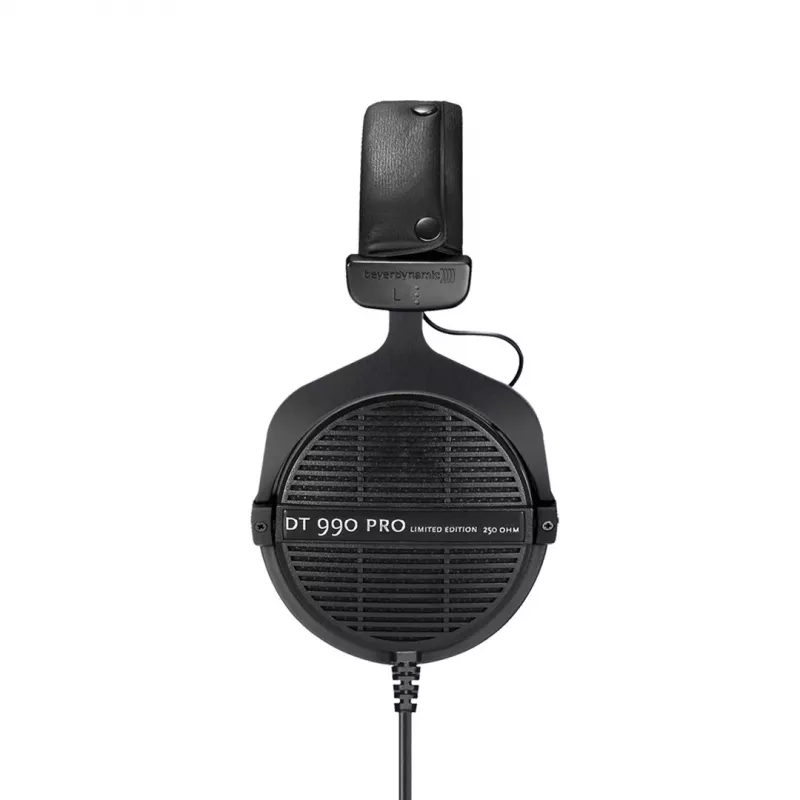 Studijinės ausinės Beyerdynamic DT 990 PRO — laidinės, uždaros, ausis dengiančios, 250 Ω, 3 m laidas, juodos