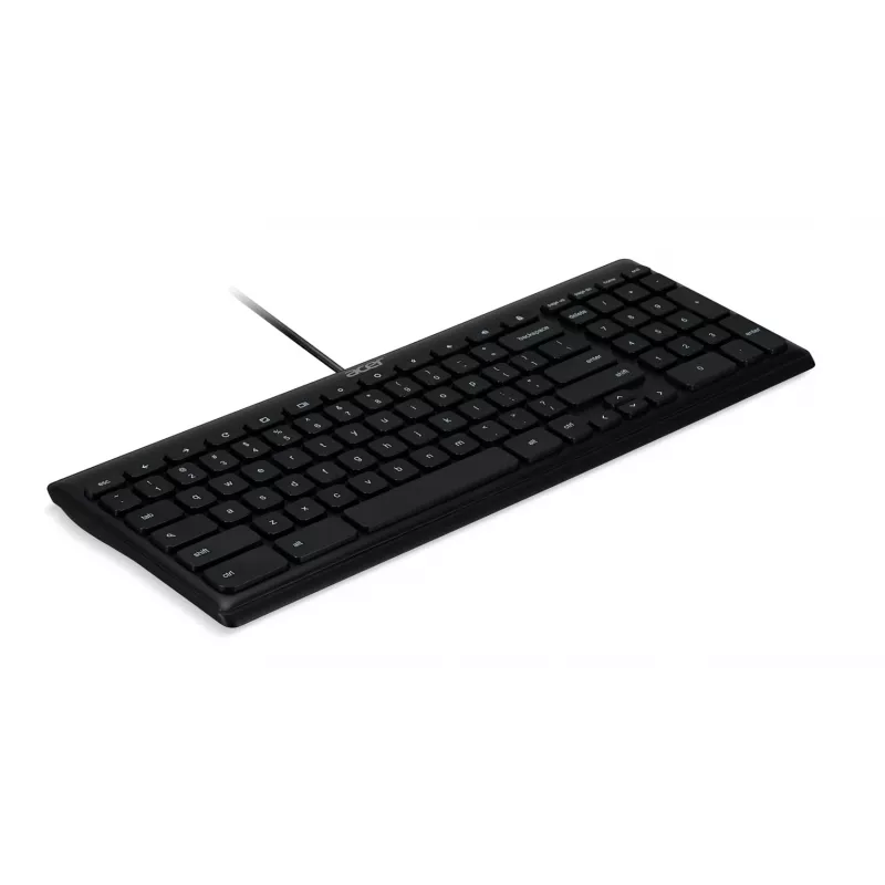 Laidinė USB klaviatūra Acer GP.KBD11.04F — Pilno dydžio QWERTY US International, juoda, 1,45 m laidas