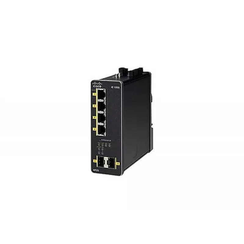 IE 1000-4P2S-LM, valdomas, Gigabit Ethernet 10-100-1000, pilnas dvipusis ryšys, PoE