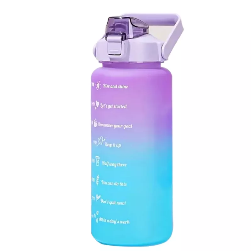 Extralink Motivational Bottle, vandens butelis, 2000 ml, violetinė-mėlyna, BUT-992
