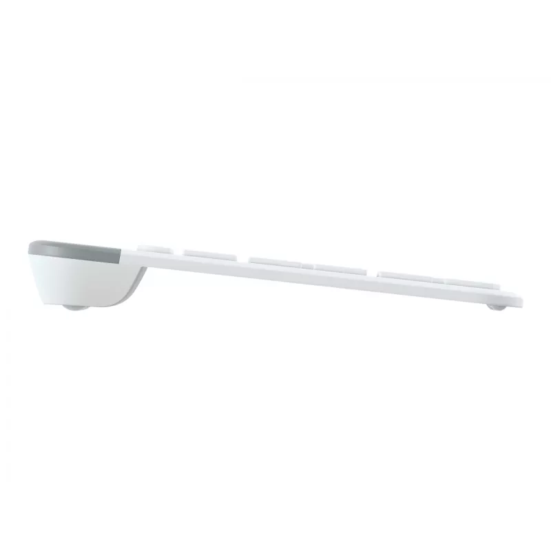 Logitech Slim Wireless Combo MK470 - Klaviatūros ir pelės rinkinys - Belaidis - 2,4 GHz - Ispanų - Šviesiai balta (920-009199)