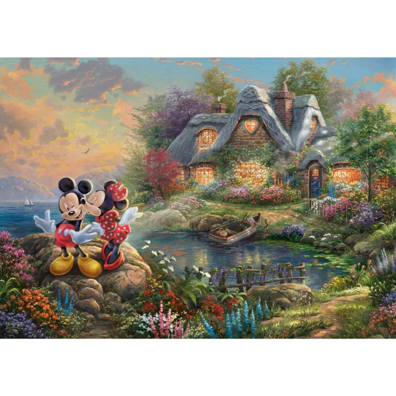Thomas Kinkade: Painter of Light - Disney, Sweethearts Mickey & Minnie, dėlionė, 1000 dalių