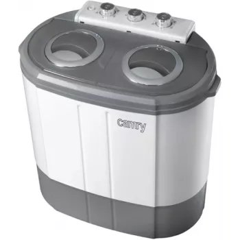 Camry Premium CR 8052 skalbimo mašina, kraunama iš viršaus, 3 kg, pilka, balta