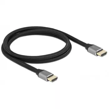 HDMI laidas DeLOCK Ultra High Speed 48 Gbps 8K 60 Hz pilkas 1 m