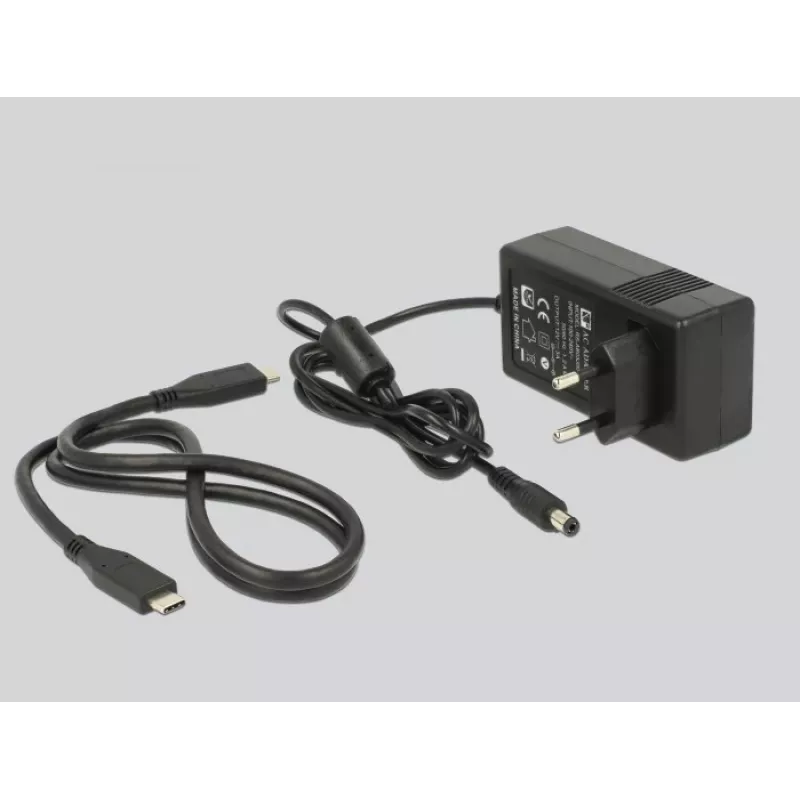 DeLOCK 63957 saugojimo įrenginio prijungimo stotelė USB 3.2 Gen 2 (3.1 Gen 2) Type-C juoda