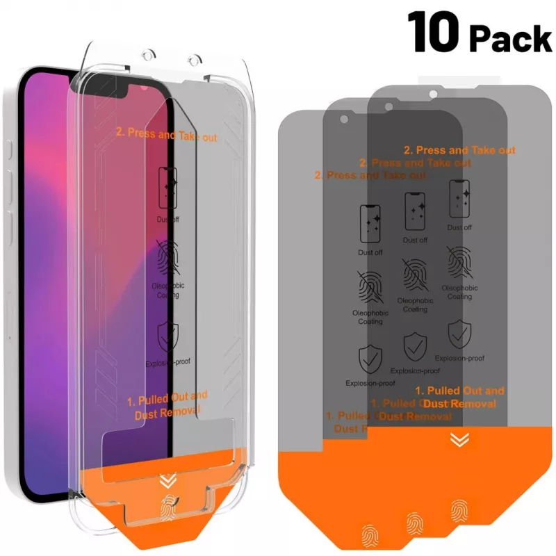 4smarts Second Glass Privacy ekrano apsauga Apple iPhone 13 13 Pro 14 16e Grūdintas stiklas
