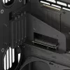 HAVN HS 420 VGPU PC korpusas, Midi-Tower, E-ATX, grūdintas stiklas, PCIe 5.0 Riser kabelis - juodas