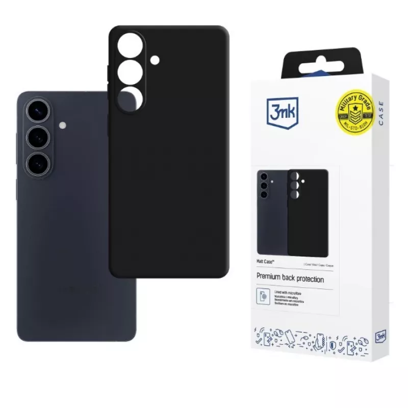Apsauginis matinis dėklas Samsung Galaxy S26+, 3MK, modelis W-3MatCas-SGS26P