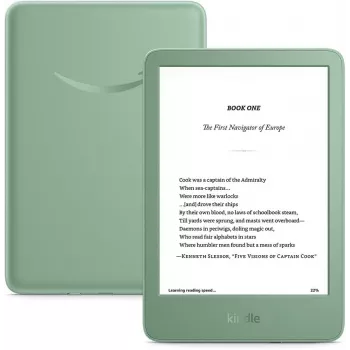 Elektroninių knygų skaitytuvas Amazon Kindle 11-os kartos 6 colių 16 GB Wi‑Fi Matcha, USB-C, perdirbtas plastikas