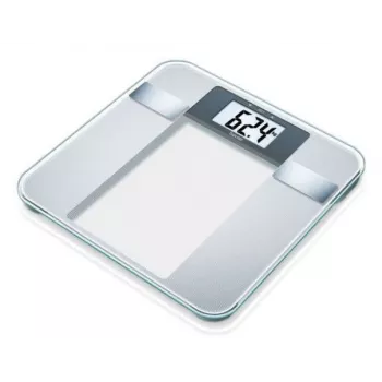 Beurer BG 13 Square Pilka, permatoma elektroninė asmeninė svarstyklė