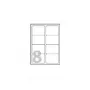 Avery - Blizgūs - Blizgūs - 67,7 x 99,1 mm 40 vnt. (5 lapai x 8) Fotoetiketės