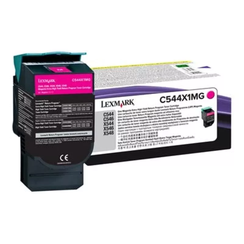 Lexmark C544X1MG dažų kasetė 6000 puslapių purpurinė