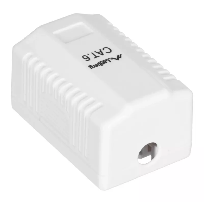 LANBERG išvadinė dėžutė RJ-45 OU6-0001-W, Cat6, balta