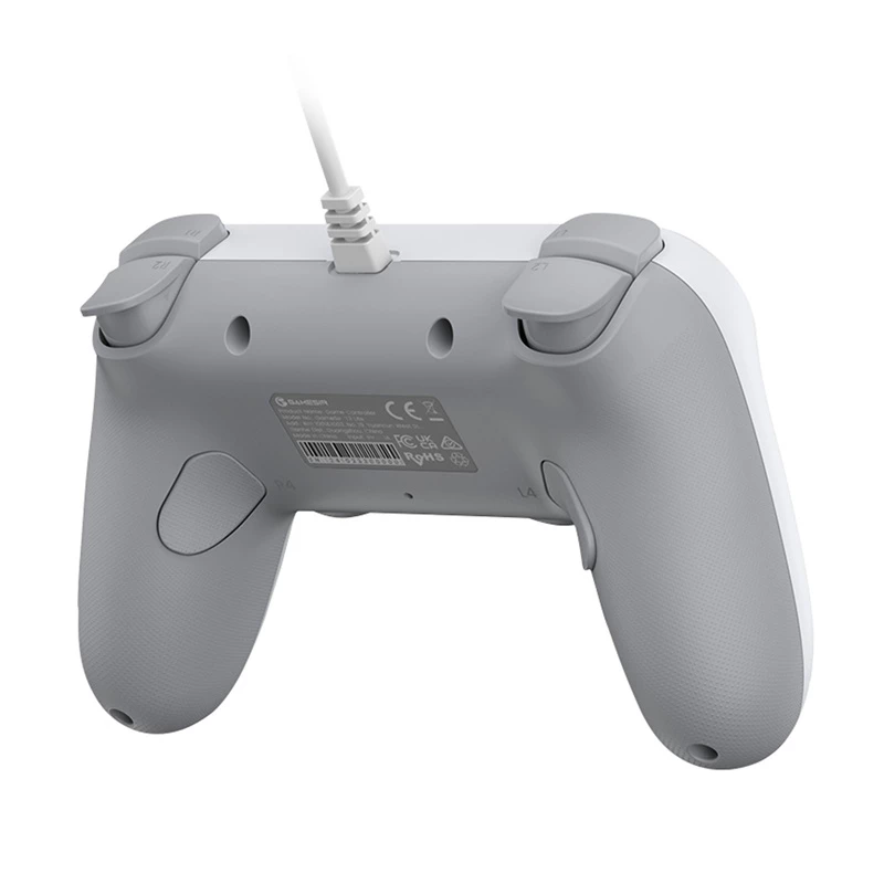 Laidinis žaidimų valdiklis GameSir T3 Lite WT White — ergonomiškas laidinis valdiklis, suderinamas su PC