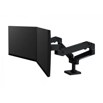 Ergotron LX Pro - tvirtinimo komplektas (dviguba svirtis) - modulinis - 2 LCD ekranams - vienas šalia kito - aliuminis - juodas - ekrano dydis: iki 68,6 cm (iki 27 colių) (45-686-292)