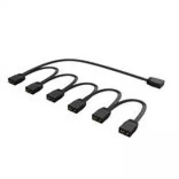 RGB skirstytuvas Akasa AK-CBLD13-85BK 1-į-6 adresuojamas LED skirstytuvo kabelis