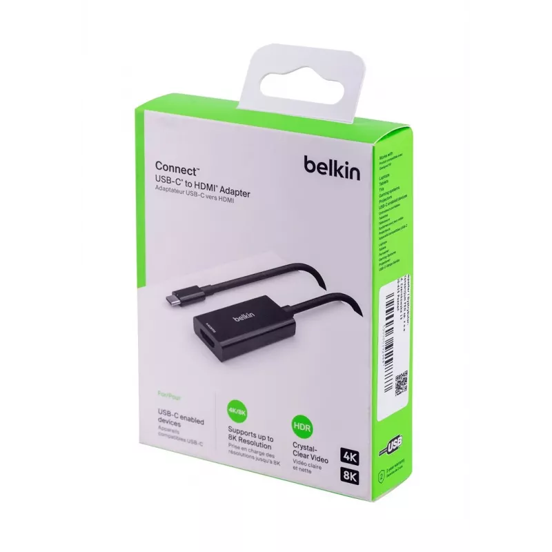 Belkin AVC013BTBK vaizdo kabelio adapteris HDMI A tipo (standartinis) USB-C juodas