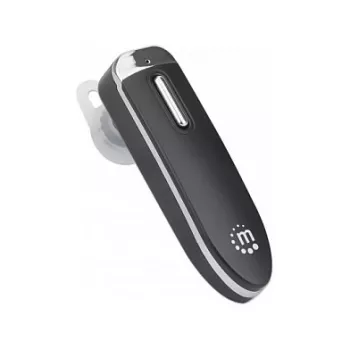 Manhattan vienos ausies Bluetooth ausinės, įvairiakryptis mikrofonas, integruoti valdikliai, juodos, 10 val. naudojimo trukmė, veikimo nuotolis 10 m, USB-A įkrovimo laidas pridedamas, Bluetooth v4.0, 3 metų garantija