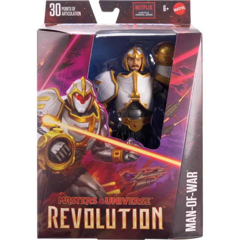 Veiksmo figūrėlė MATTEL Masters of the Universe Masterverse Revolution Man-Of-War Duncan, kolekcinė 6 colių skalė