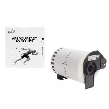 Print, Label Roll, TB Labels TBEB-DK22243 Brother Juoda Su Balta 102x30.48mm (10.20cm)