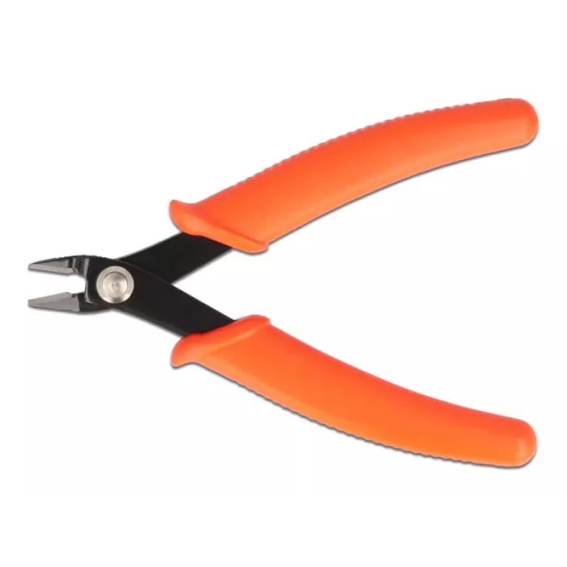 Įstrižosios replės DeLOCK šoninės žnyplės oranžinės 12,7 cm