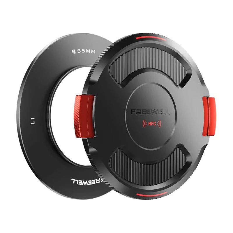 Objektyvo pagrindo žiedas su dangteliu Freewell FW-L1-BL55 55 mm, skirtas Real Locking VND