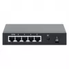 Gigabit 5xPoE praėjimo jungiklis, maitinamas per PoE arba AC, 68W