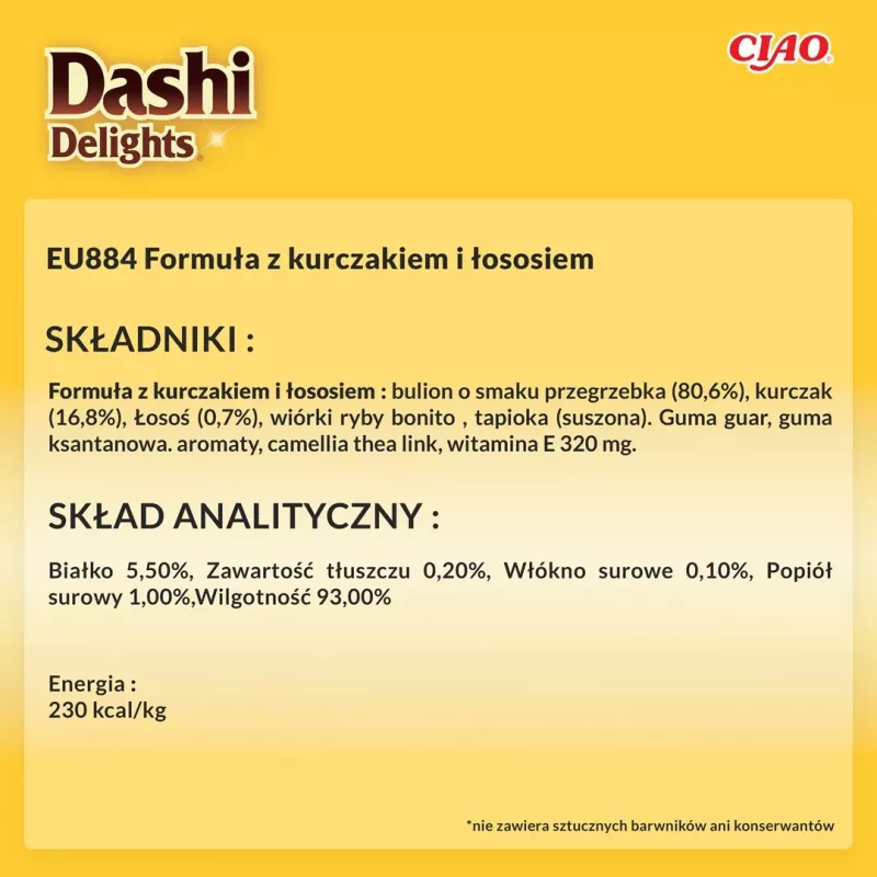 INABA CAT Dashi Delights Silky Broth vištiena su lašiša – katės skanėstas – 40g