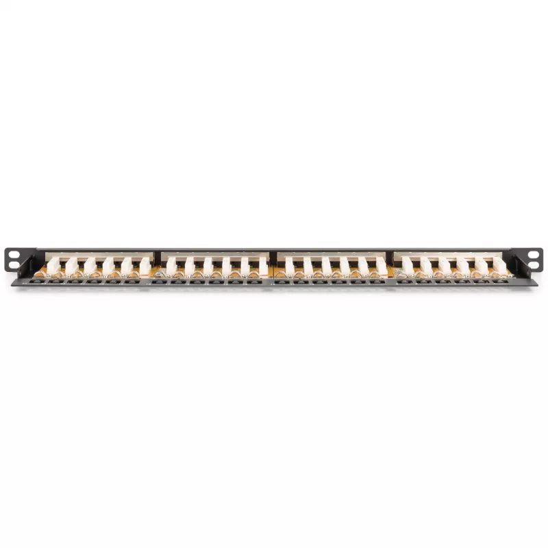 Digitus CAT 6 Class E didelio tankio ekranuotas pataisos skydelis, juodas