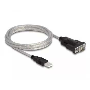 DeLOCK adapteris USB 2.0 Type-A į nuoseklųjį RS-232 D-Sub 9 + D-Sub 25