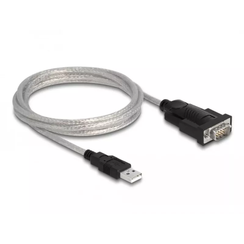 DeLOCK adapteris USB 2.0 Type-A į nuoseklųjį RS-232 D-Sub 9 + D-Sub 25