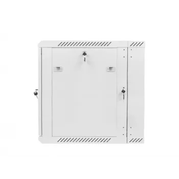 DVIEJŲ SEKCIJŲ SIENINĖ STOVA STEBĖJIMO SPINTA 19 inch 12U 600X600 PILKA LANBERG (PLOKŠČIA PAKUOTĖ)