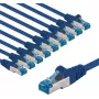 Goobay CAT 6A komutacinis kabelis S/FTP PiMF 5 m Mėlynas 10 vnt. rinkinys - varinis laidininkas CU (67536)