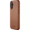 Mujjo Full Leather Case MagSafe dėklas, skirtas iPhone 17, rudas