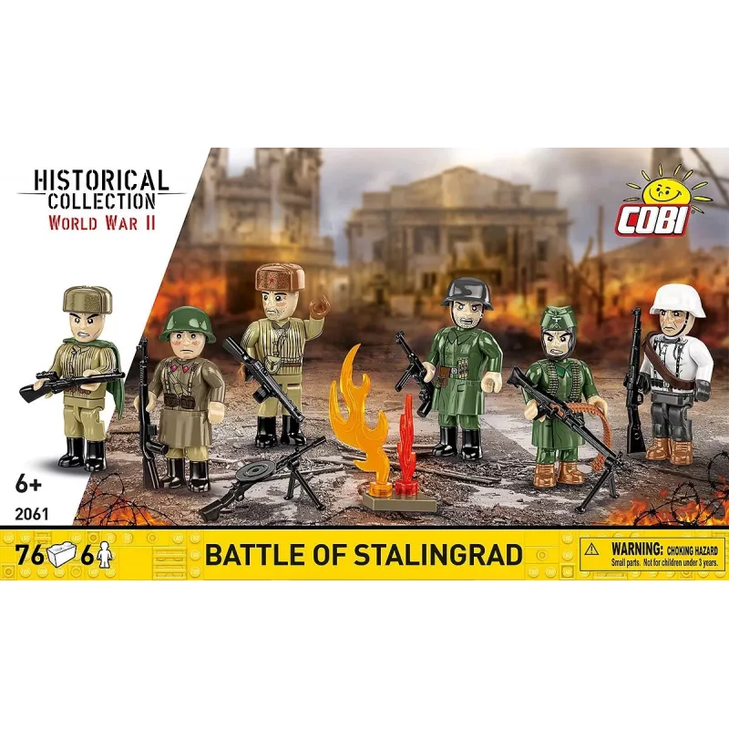Cobi statybiniai blokeliai Stalingrado mūšio modelio rinkinys — 76 dalys, istorinė diorama
