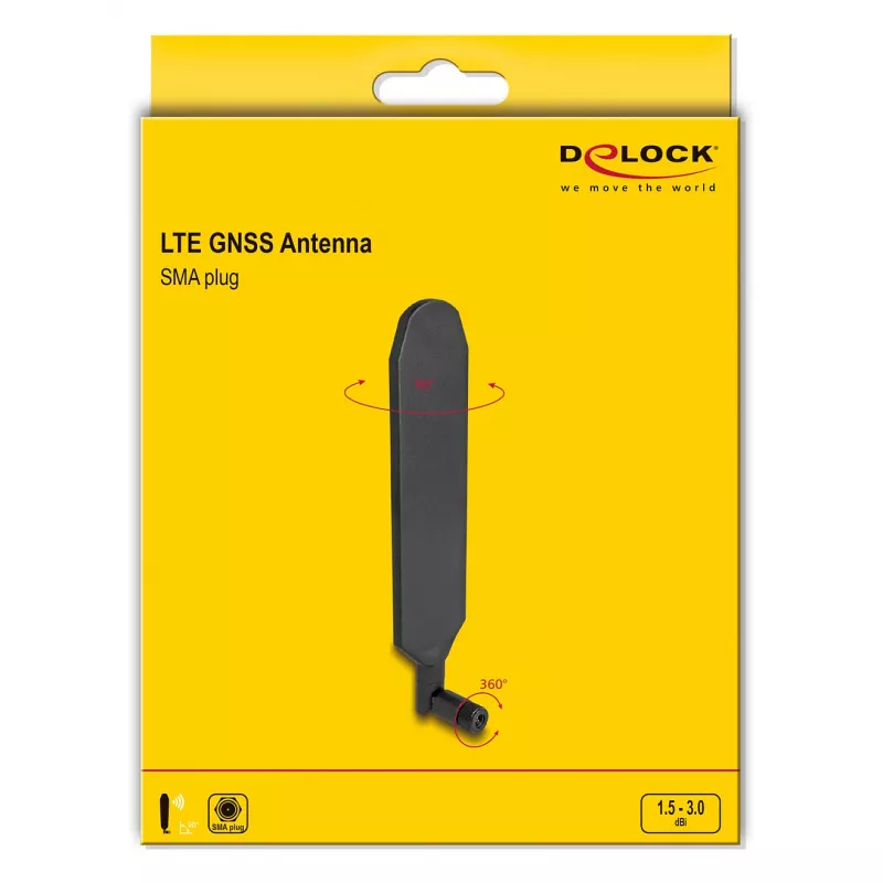 Įvairiakryptė antena DeLOCK 90103 3 dBi SMA jungtis