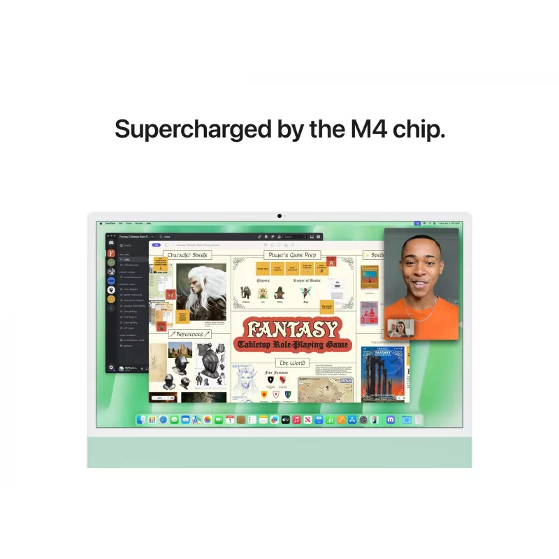 iMac 24 Retina 4.5k Display M4, žalias, M4 (10-CPU/10-GPU), 24GB, 512GB, standartinis stiklas, Touch ID, vokiečių, Gigabit Ethernet, Magic pelė, MD2Q4D/A