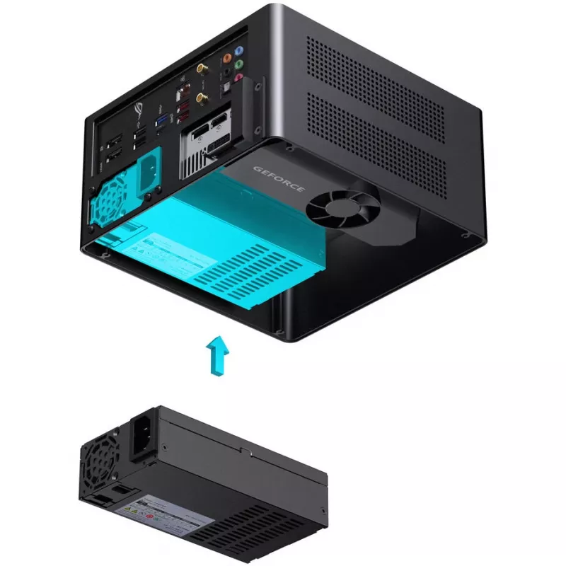 Jonsbo NV10 vnt. Enclosure, Mini-Enclosure, ITX - Juoda