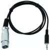 DMX adapteris EUROLITE 51916210, 3,5 mm TRS į XLR, 1 m kabelis
