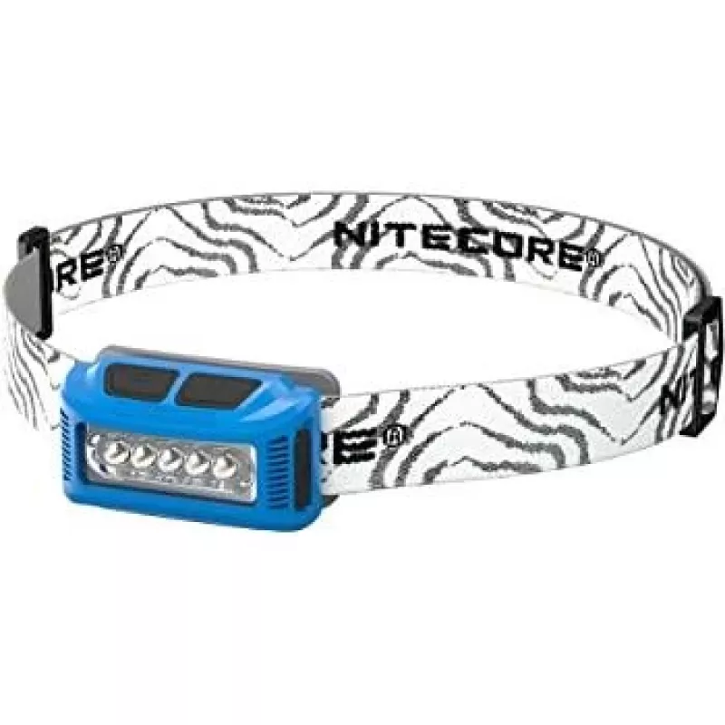Priekinis žibintas Nitecore NU10 Blue — 160 liumenų, kompaktiškas LED priekinis šviestuvas, įkraunamas
