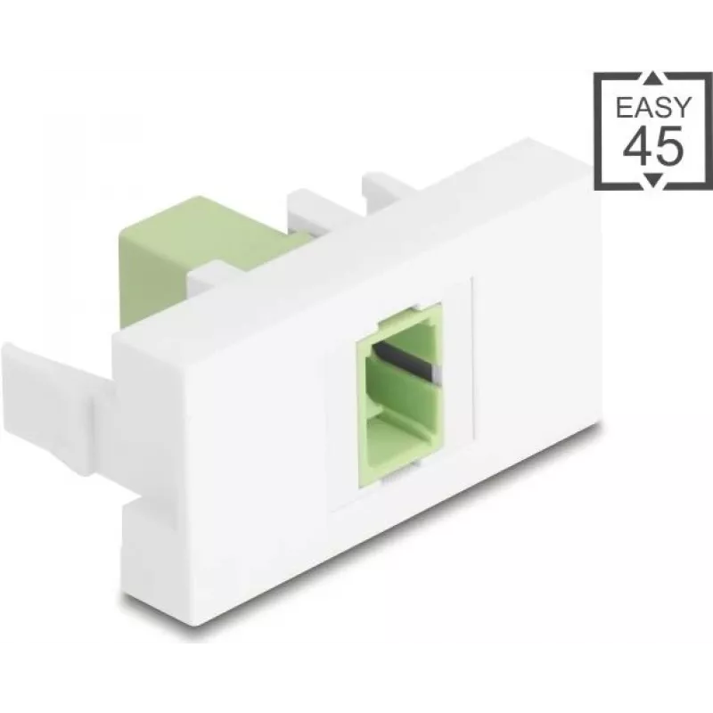 Patch panel module DELOCK 90894 SC Simplex, Lindgreen White