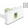 Patch panel module DELOCK 90894 SC Simplex, Lindgreen White