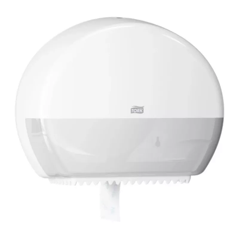 Popierinių rankšluosčių dozatorius Tork Mini Jumbo Roll 132×345×275 mm, baltas, MPN 555000
