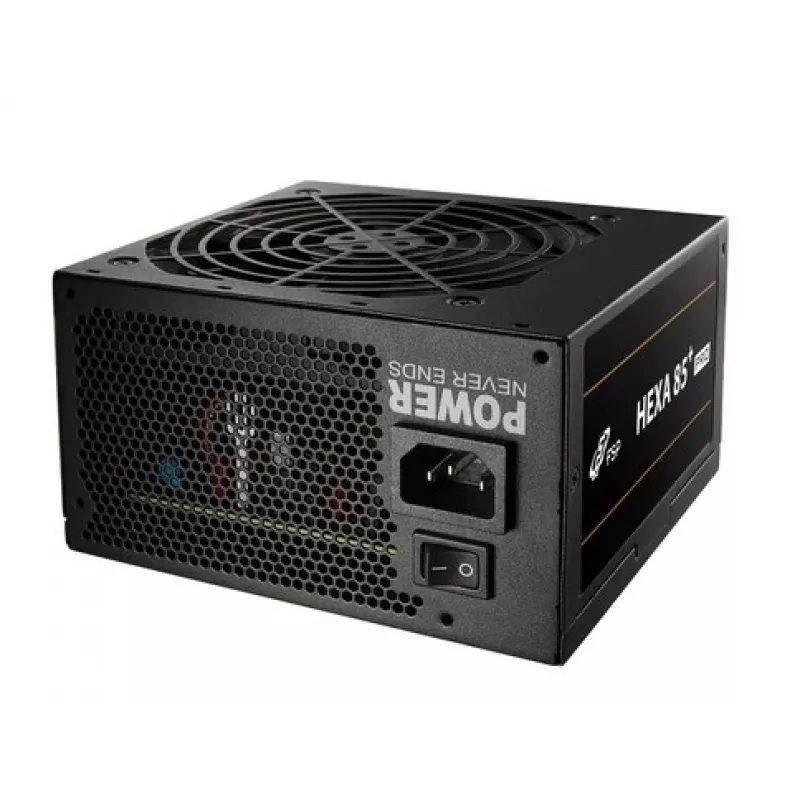 FSP HEXA 85+ PRO 650W maitinimo blokas ATX ATX2.5 juodas, 650 W, 100–240 V, 50–60 Hz, 9–4 A, aktyvus, 100 W