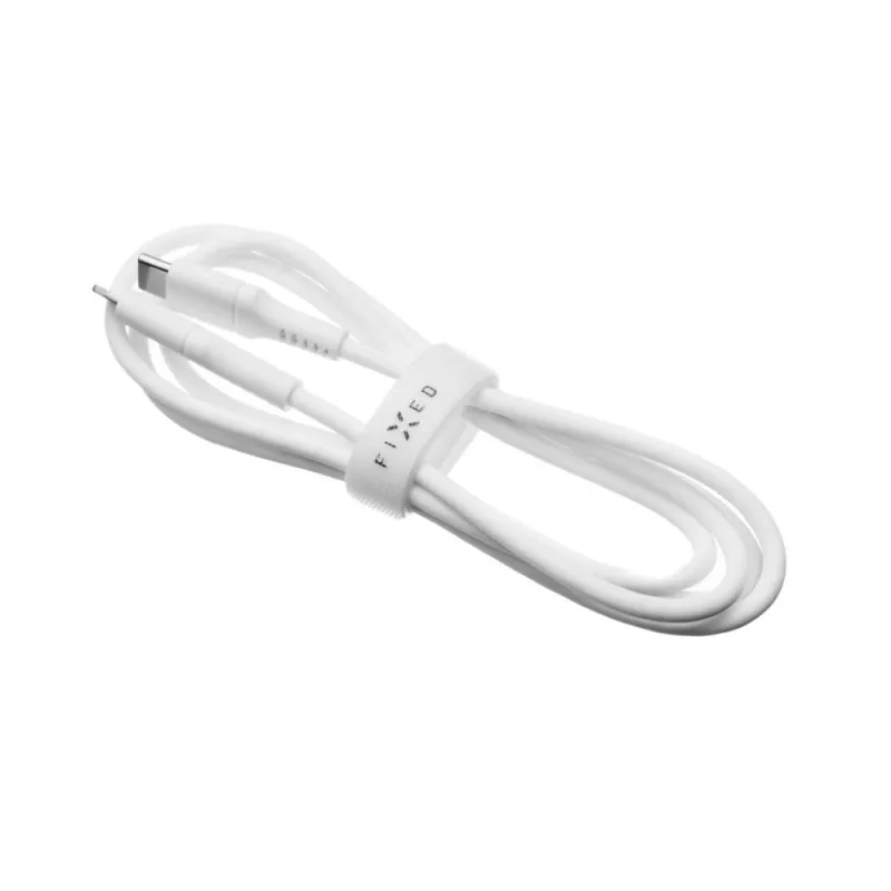 Fixed skysto silikono laidas FIXDLS-CC12-WH 60W baltas USB duomenų laidas