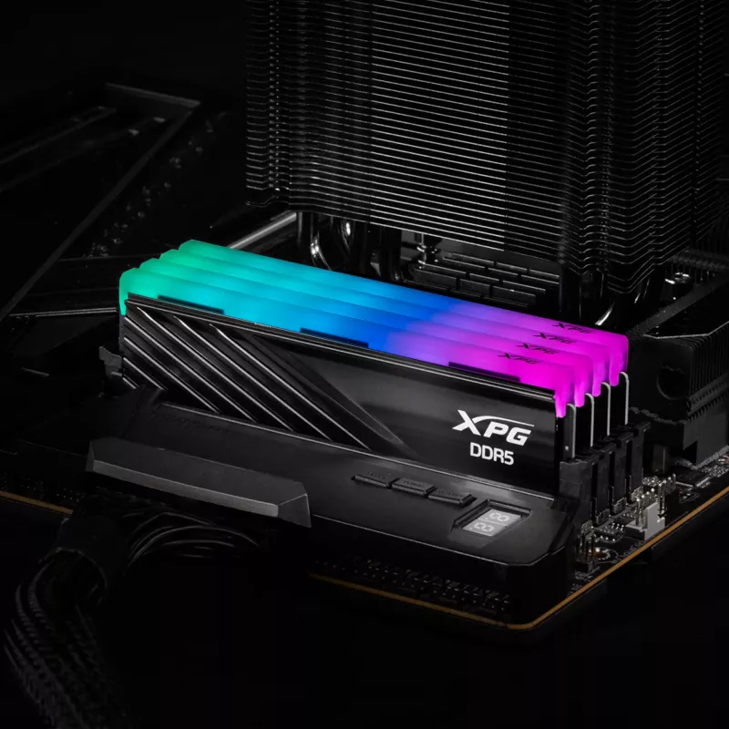 DIMM 16 GB DDR5-6000, atmintinė juoda, AX5U6000C3616G-SLABRBK, XPG Lancer Blade RGB, INTEL XMP, AMD EXPO